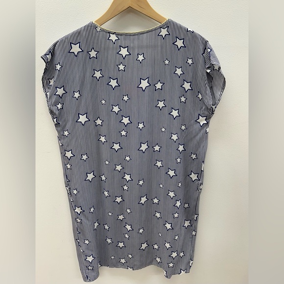 GOA size L blue white Stars and Stripe Swim Tunic good condition light fabric - Picture 9 of 14